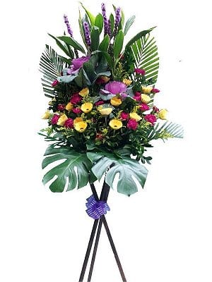Grand Opening Flower Basket Stand flower-basket-0105