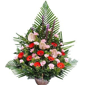 Grand Opening Flower Basket Stand flower-basket-1032