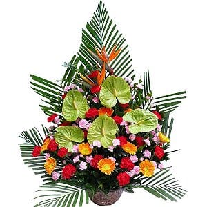 Grand Opening Flower Basket Stand flower-basket-1034
