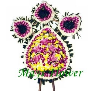 Chinese Funeral Flower Basket  funa2061