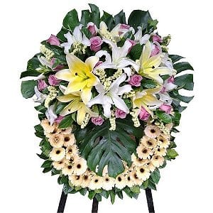 Funeral Flower Basket funeral-wreaths-320