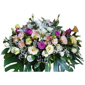 Funeral Flower Basket o-coffin-flower-129
