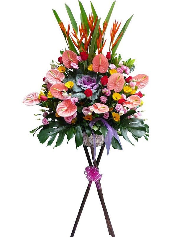 Grand Opening Flower Basket - flower-basket-0100