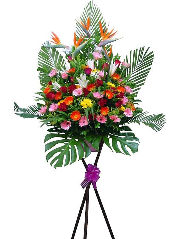 Grand Opening Flower Basket - flower-basket-0104