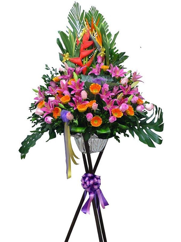 Grand Opening Flower Basket - flower-basket-0107
