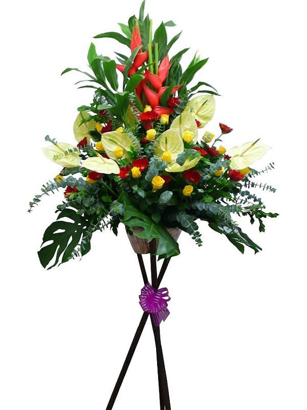 Grand Opening Flower Basket - flower-basket-0108