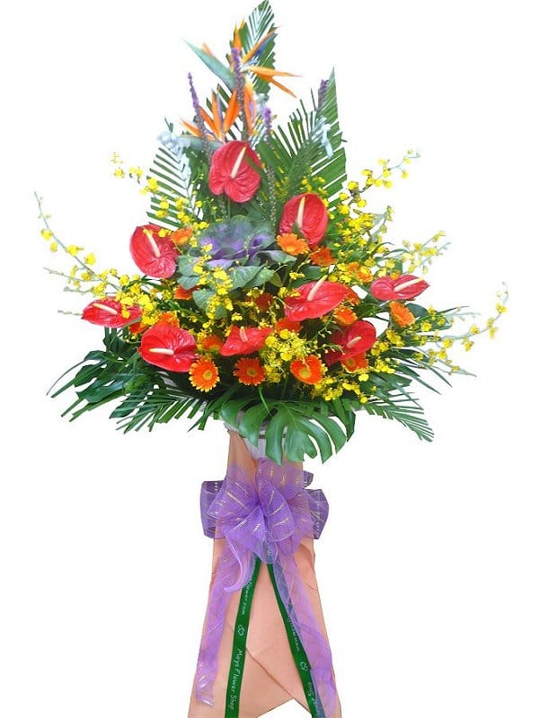 Grand Opening Flower Basket - flower-basket-0261
