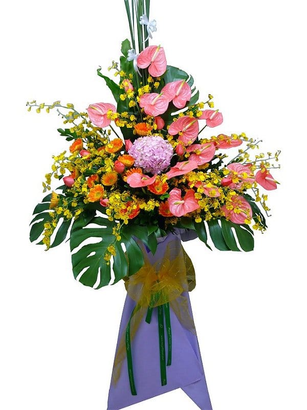 Grand Opening Flower Basket - flower-basket-0264
