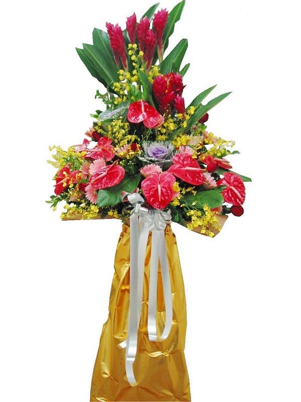 Grand Opening Flower Basket - flower-basket-0280
