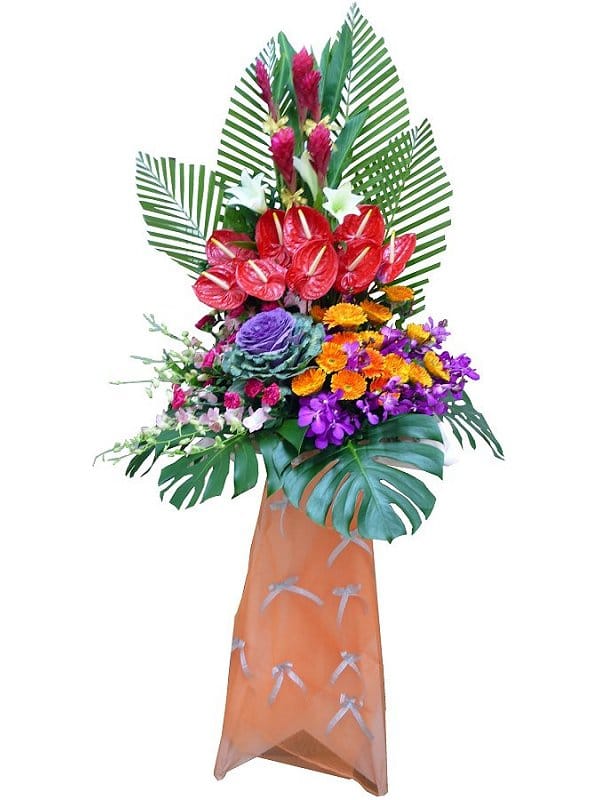 Grand Opening Flower Basket - flower-basket-0282