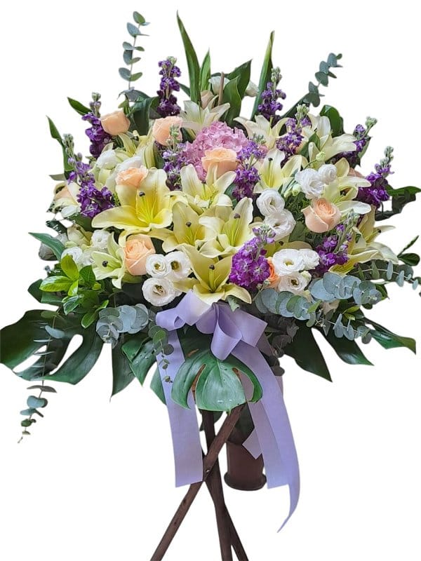 Grand Opening Flower Basket - flower-basket-0812