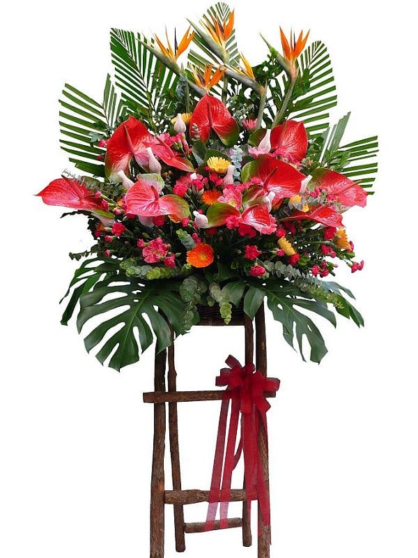 Grand Opening Flower Basket - flower-basket-0831