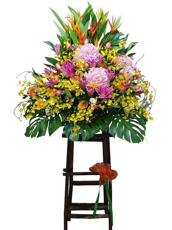 Grand Opening Flower Basket - flower-basket-0833